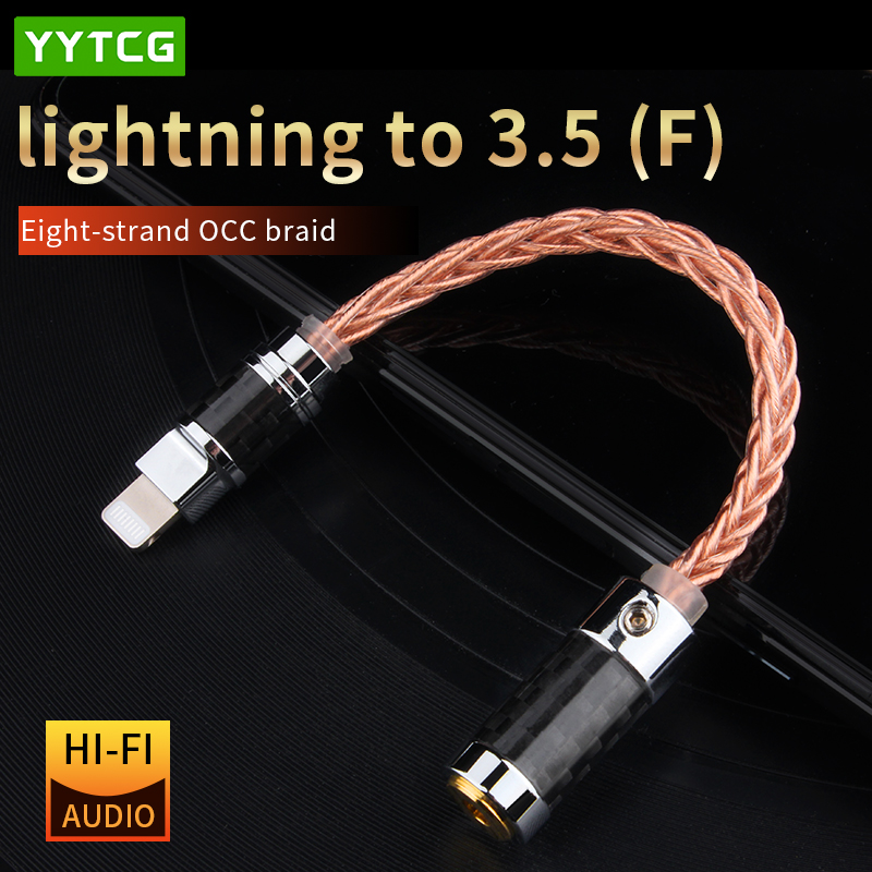 Wired Earphone Lightning - YYTCG-Adaptateur Jack de Type C vers