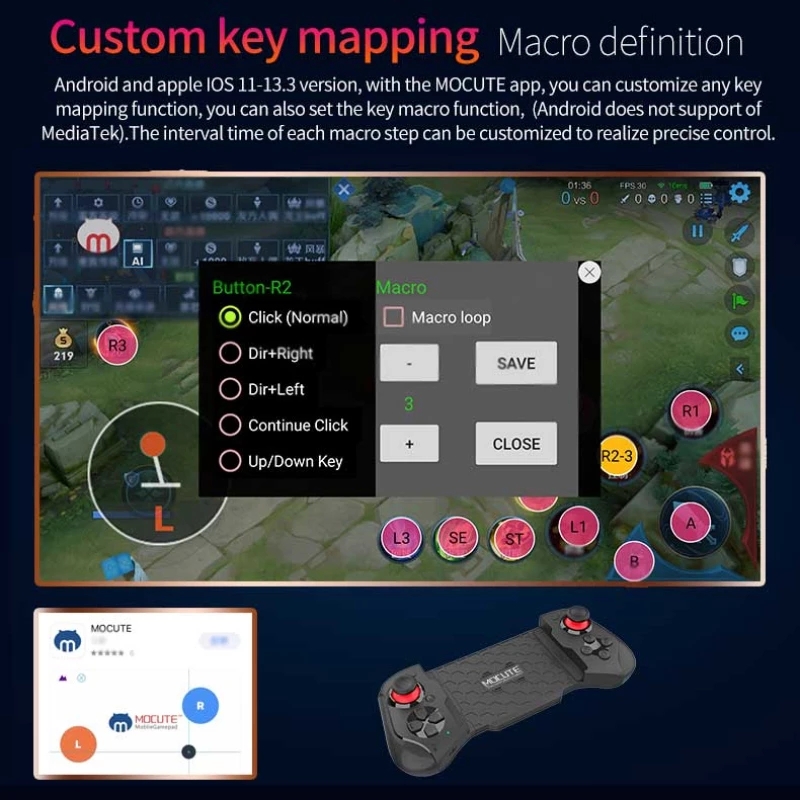 Manette de jeu Bluetooth pour  - Android Tablet Gaming Accessories avis et prix