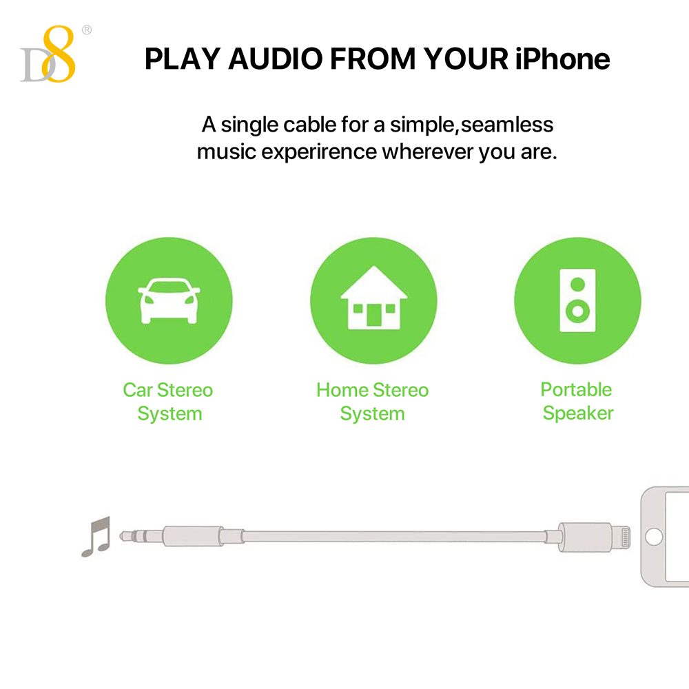 Adaptateur Audio D8 Lightning  - Wired Earphone Lightning avis et prix