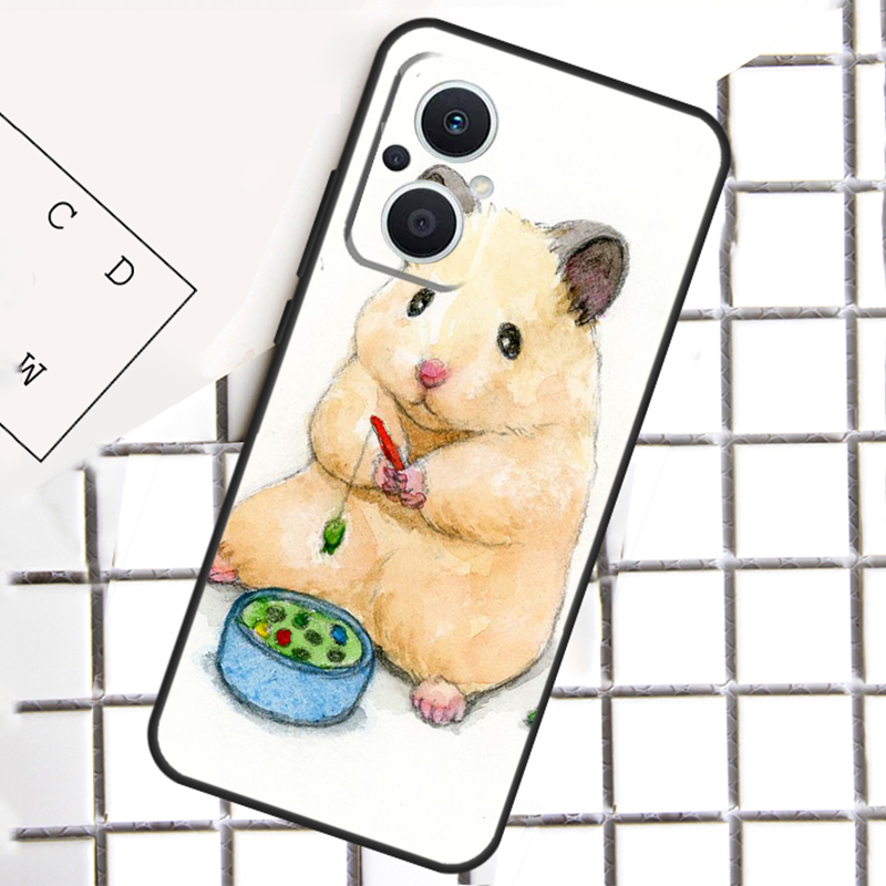 Coque à motif de hamster pour  - Oppo Reno 12 avis et prix