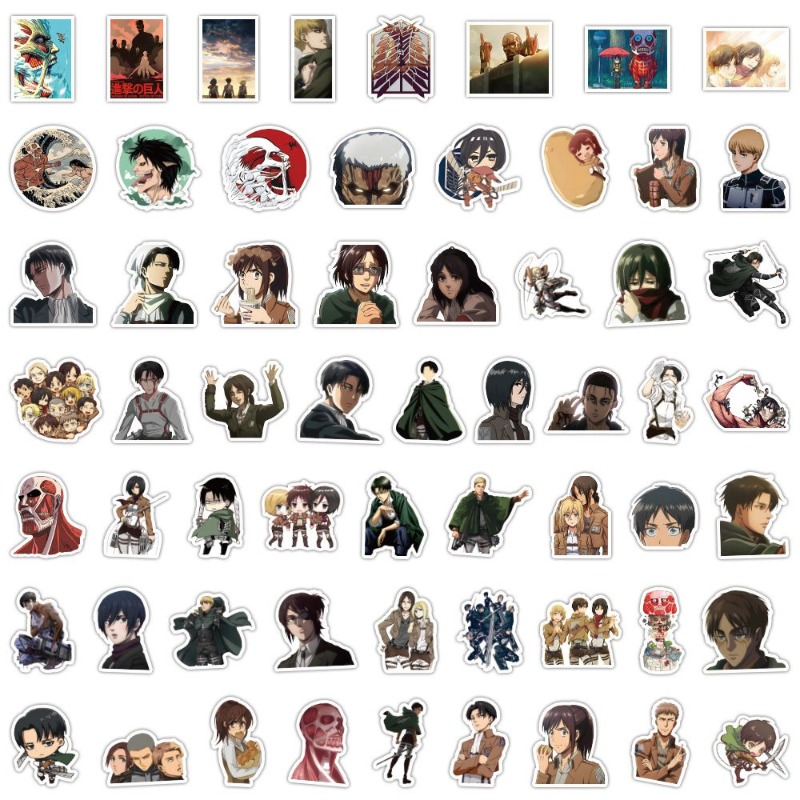 60 autocollants anime Attack o - Tablet Cute Accessories avis et prix