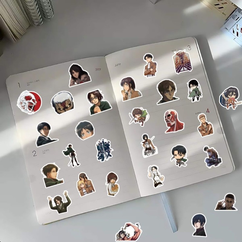 60 autocollants anime Attack o - Tablet Cute Accessories avis et prix